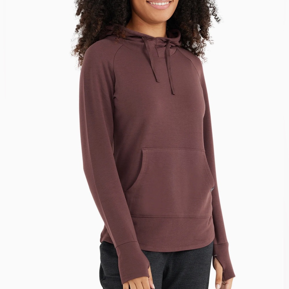 Women's Bamboo Lightweight Fleece Pullover Hoodie